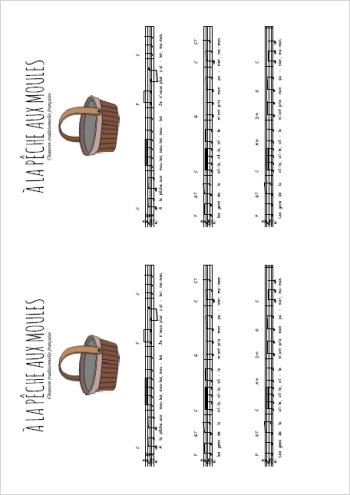 A la pêche aux moules Partition gratuite